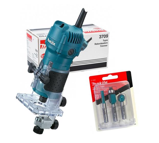 Tupia Manual 6mm 3709 Makita 530w + Acessórios Menor preço em Tupia Manual 6mm 3709 Makita 530w + Acessórios