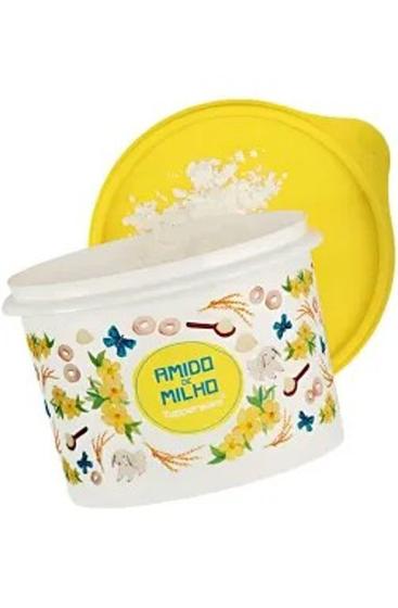 Imagem de Tupper caixa amido de milho floral da tupperware 