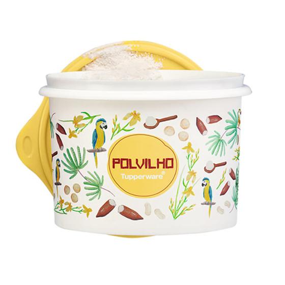 Imagem de Tupper caixa polvilho floral da tupperware