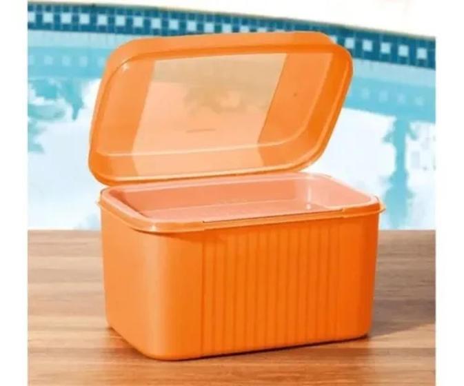 Tupper Caixa Visual Box Com Bandeja 4,5 Litro Organizadora Tupperware