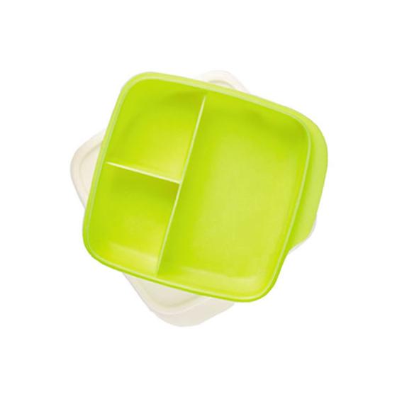 Imagem de Tupperware Basic Line com divisoria amarelo