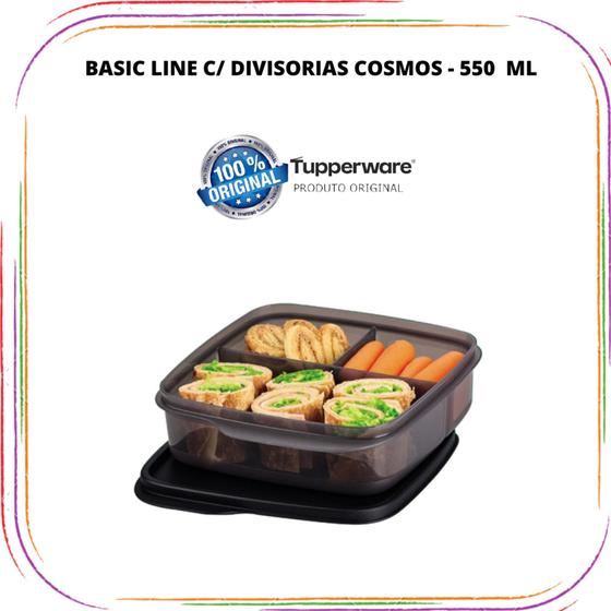 Imagem de Tupperware Basic Line Com Divisórias - 550 Ml