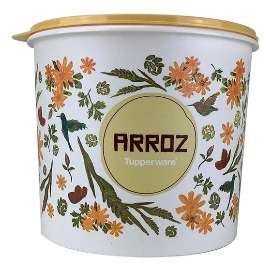 Imagem de Tupperware Caixa de Arroz 5kg Floral