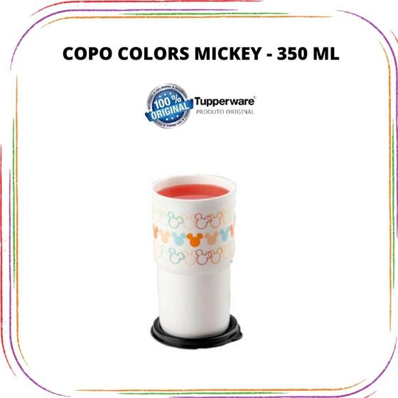Imagem de Tupperware Copo Colors Mickey - 350 ml