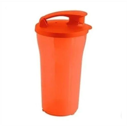 Imagem de Tupperware Copo Ilúmina Com Bico Para Academia 800ml Laranja. 