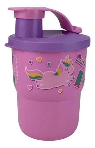 Imagem de Tupperware Copo Infantil Com Bico 225ml Unicórnio Rosa.