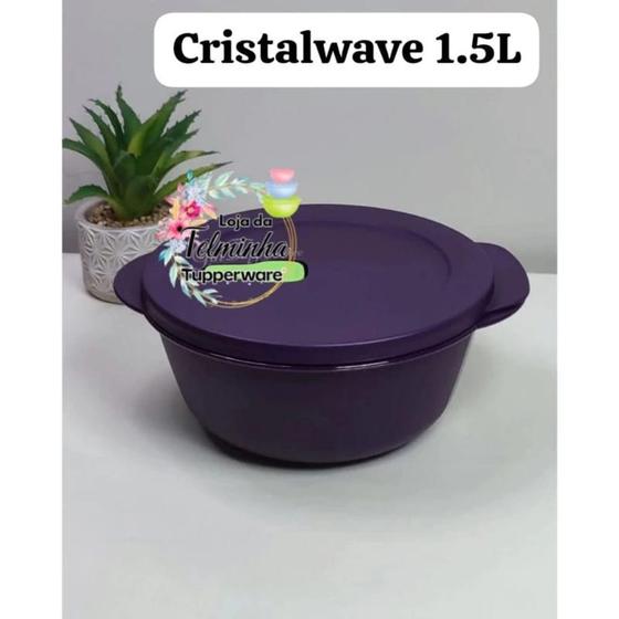 Imagem de Tupperware Cristalwave 1,5 litro Beringela