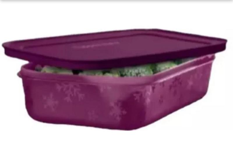 Imagem de Tupperware Freezer Line baixo 1 Litro  Roxo