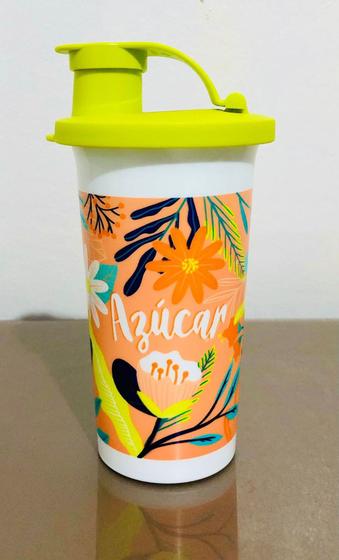 Imagem de Tupperware Importada Copo com Dosador Açúcar 310ml Decorado