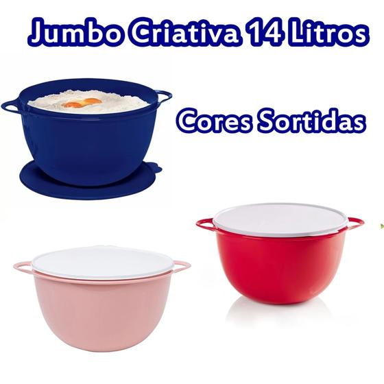 Imagem de Tupperware Jumbo Criativa 14 Litros Cores Diversas