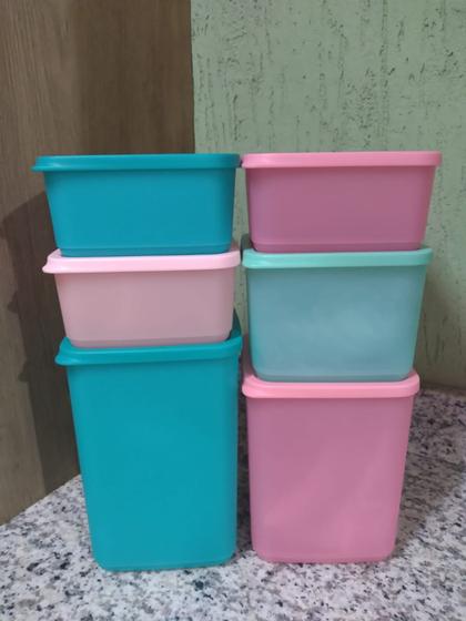 Imagem de Tupperware Kit 6 peças Refri Line Quadrado