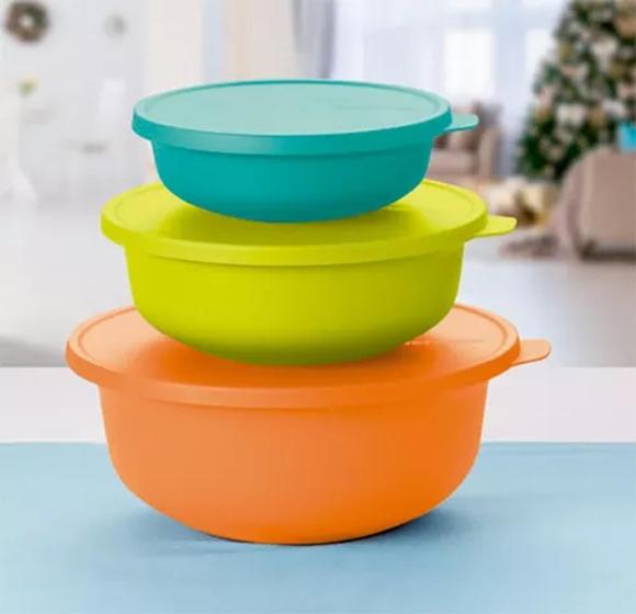 Imagem de Tupperware Kit Tigelas Aloha 3 peças