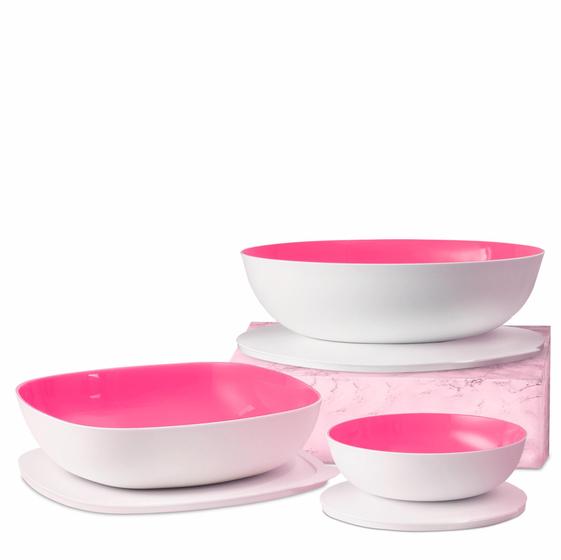 Imagem de Tupperware Original  Tigelas Allegra Servir Mesa Posta Luxo