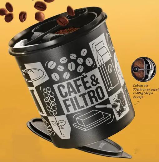 Imagem de Tupperware Pote Mantimento Café com Porta Filtro Pop Box