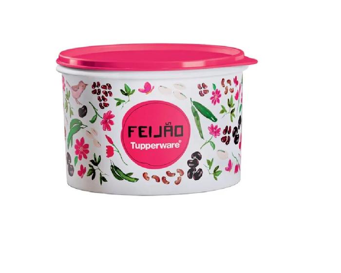 Imagem de Tupperware Tupper Caixa Feijão 2kg Linha Floral 2,4l