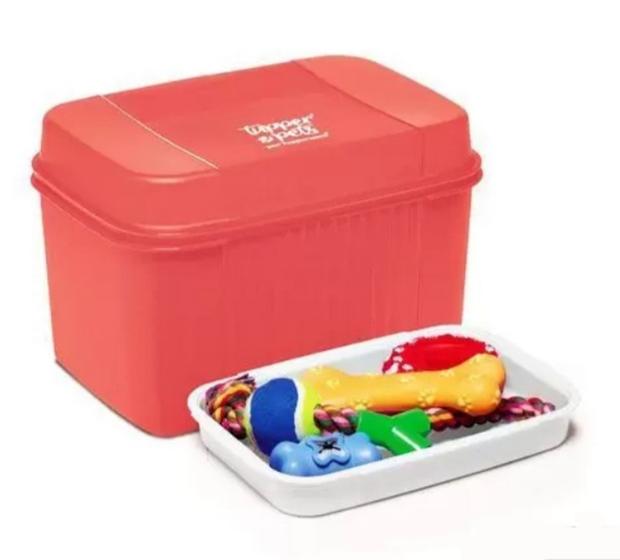 Tupperware Visual Box com Bandeja 4,5 litros Meu Pets Pote Magazine