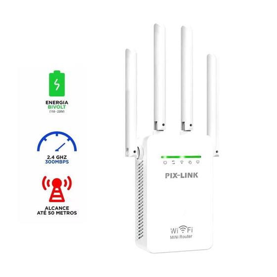 Imagem de Turbocharge Sua Rede O Repetidor Wifi 2800M 4 Antenas