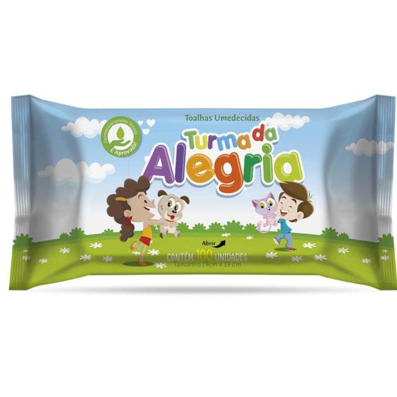 Turma Da Alegria Toalha Umedecida Para Bebês - 100 Unidades Menor preço em Turma Da Alegria Toalha Umedecida Para Bebês - 100 Unidades