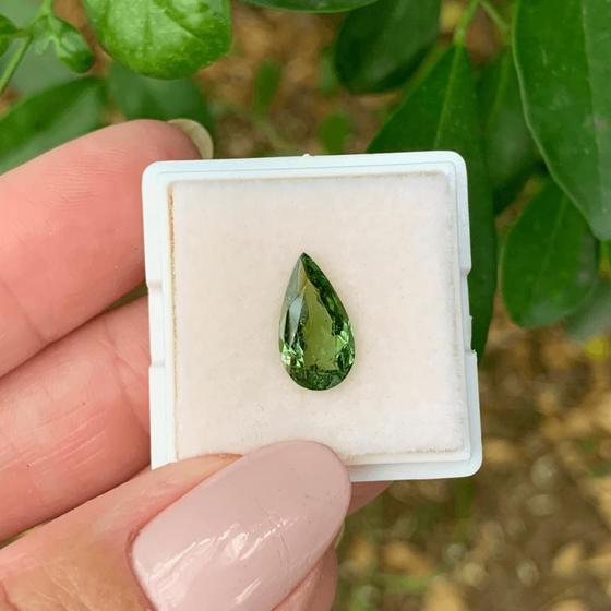 Imagem de Turmalina Verde Amarelado Gota 1,87ct