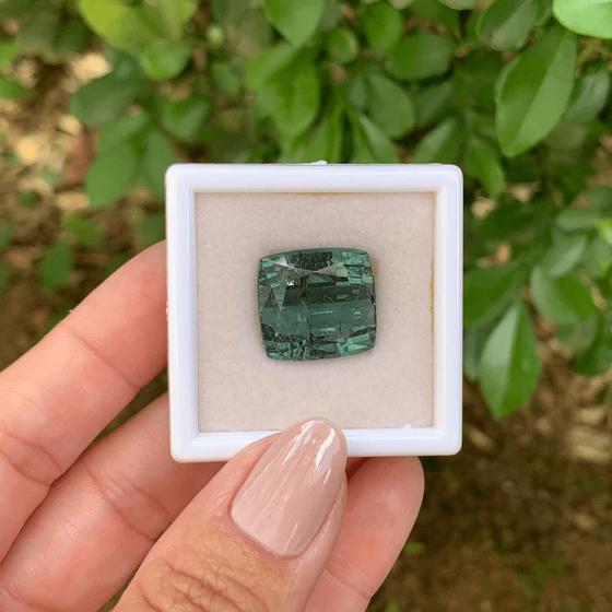 Imagem de Turmalina Verde Azulada Cushion 21,68ct