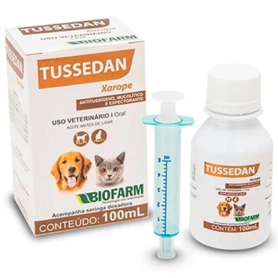 Imagem de Tussedan - xarope pet para tosse- cães e gatos