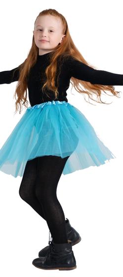 Imagem de Tutu Dress Dress Up America, 4 camadas de tule, 15 cm, azul claro