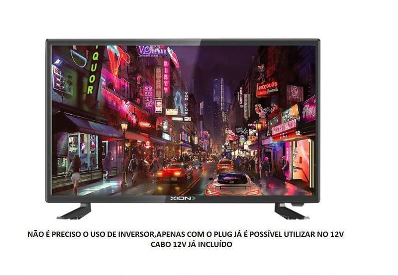 Imagem de Tv 12 V Led Hd 19 100V/220V Plug Carro Caminhão Monitor