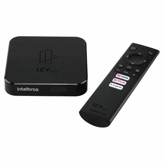 Tv Box Smart Android Izy Play Intelbras com WiFi e Bluetooth 02 USB