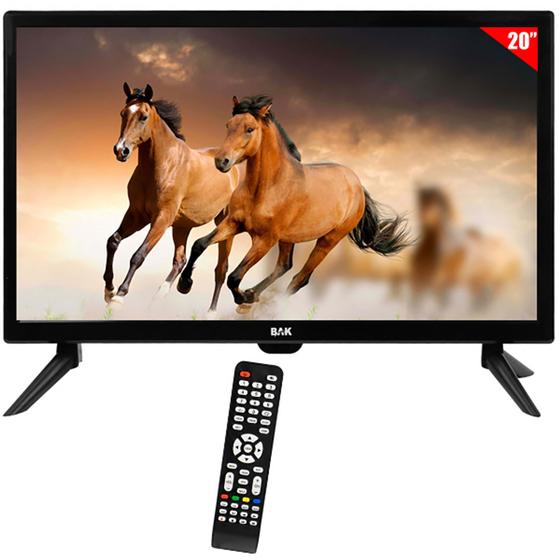 TV LED 20" BAK HD HDMI / USB com Conversor Digital Menor preço em TV LED 20" BAK HD HDMI / USB com Conversor Digital