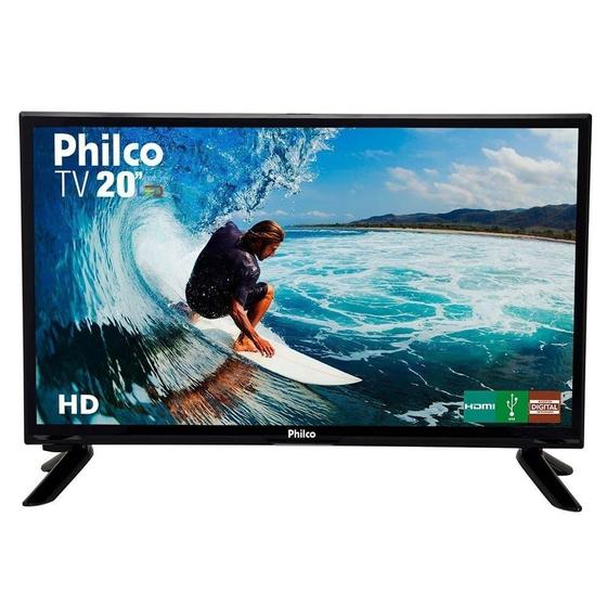 Imagem de TV LED 20" Philco PH20M91D com Conversor Digital, 1 USB, 1 HDMI, Guide, Sleep Timer, Closed Caption e 60Hz