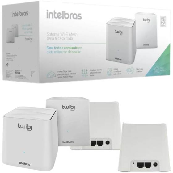 Twibi Giga Mesh Roteador Sistema Wi-Fi Intelbras Menor preço em Twibi Giga Mesh Roteador Sistema Wi-Fi Intelbras