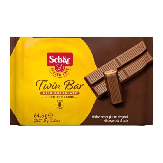 Imagem de Twin Bar Sem Glúten Schar Wafer Recheado coberto com Chocolate 64,5g