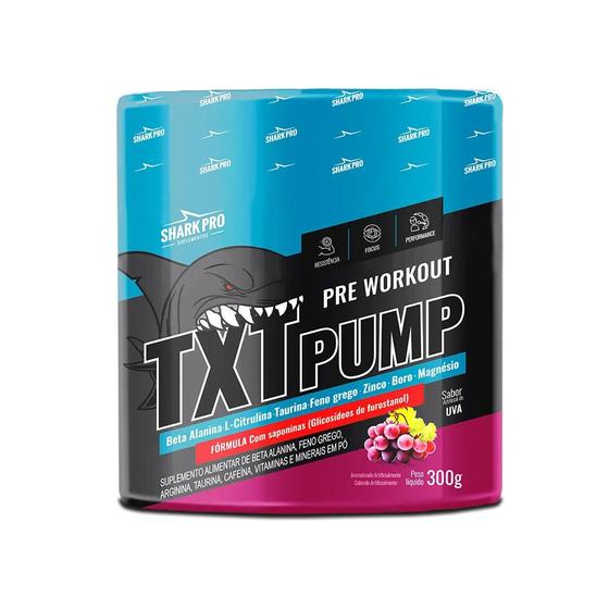 Imagem de TXT Pump Pré Treino 300g - Shark Pro