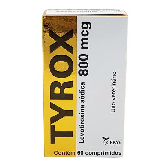 Imagem de Tyrox 800mcg 60 Comp Cepav Repositor Hormonal Cães