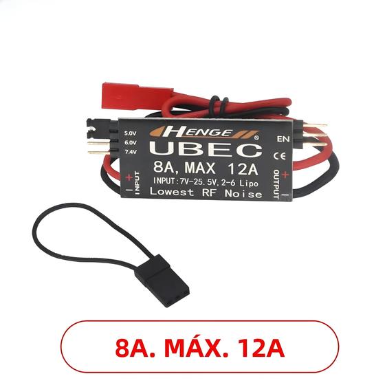 Imagem de UBEC HENGE 8A - Alta Corrente 5V/6V - 2-6S Lipo/6-16 Cell Ni-Mh
