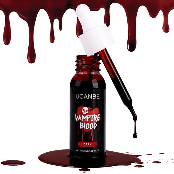 Imagem de UCANBE Halloween gotejando sangue falso Gotas de sangue real