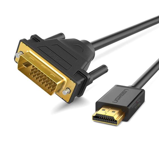 Imagem de Ugreen Cabo Hdmi Macho Dvi D Macho 24+1 Blindado 5m