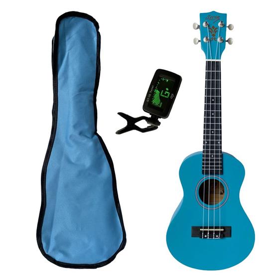 Imagem de Ukulele Azul Claro Seven Concert  Suk-23 LB C/ Capa Afinador