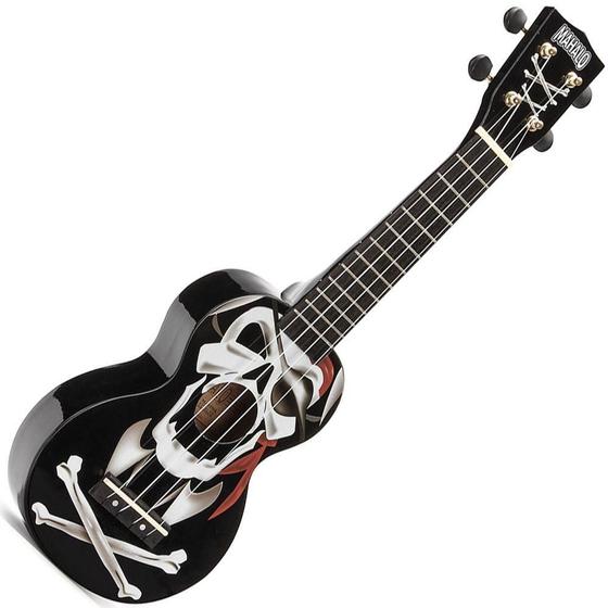 Ukulele Caveira Mexicana Soprano Mahalo Los Piratas Com Capa Menor preço em Ukulele Caveira Mexicana Soprano Mahalo Los Piratas Com Capa