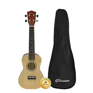 Imagem de Ukulele Concert Liverpool Tennessee Elétrico Bege Com Bag