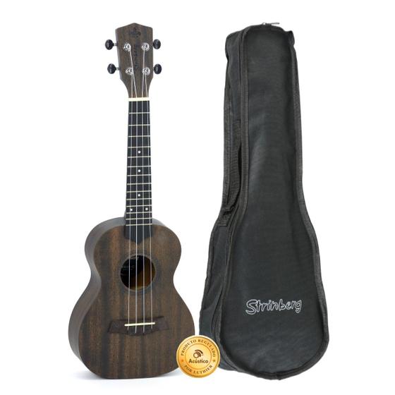 Imagem de Ukulele Concert Strinberg Acústico UK06C Tobacco Fosco Bag