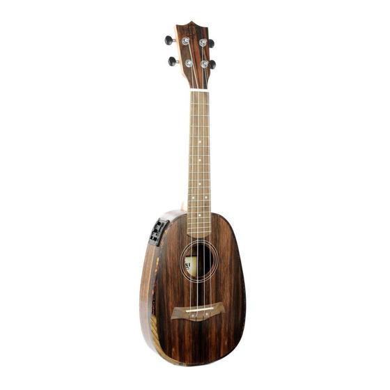 Imagem de Ukulele Moani MAUNA PINEAPPLE Concerto 23' Ebony Com Bag