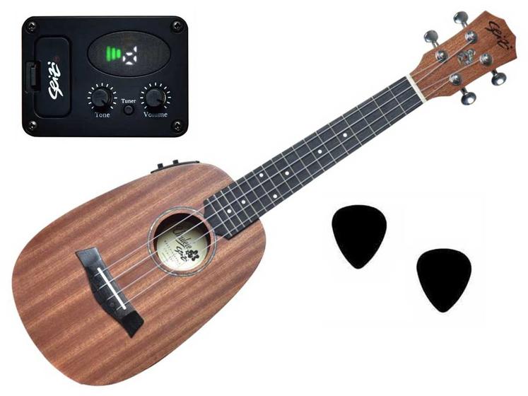 Imagem de Ukulele Seizi Bali Pineapple Concert Elétrico Sapele