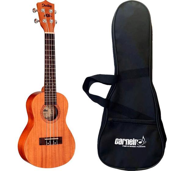 Imagem de Ukulele Shelby Concert Su23m Fosco + Capa