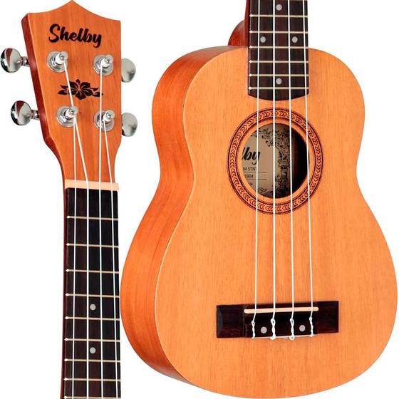 Ukulele Shelby Soprano SU21 Fosco Natural Menor preço em Ukulele Shelby Soprano SU21 Fosco Natural