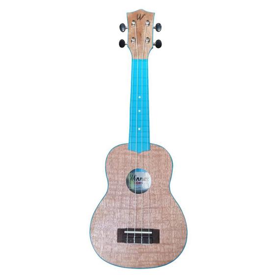 Imagem de Ukulele Soprano 21 Abs Flamed Okume Azul C Capa Colors 12715