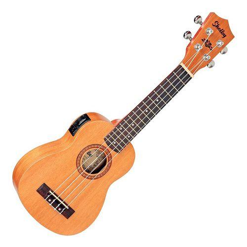 Imagem de Ukulele Soprano Elétrico Afinador Embutido Su21me Shelby