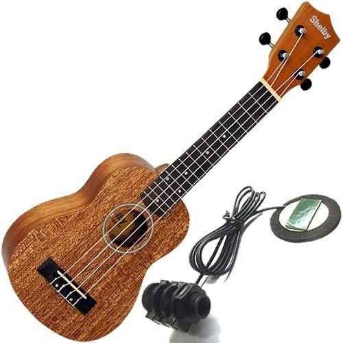 Imagem de Ukulele Soprano Elétrico Com Captador Embutido Su21m Shelby