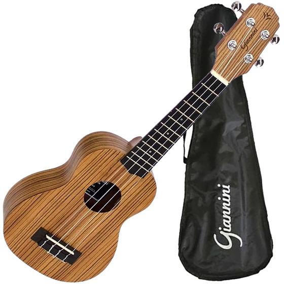 Imagem de Ukulele Soprano Giannini Acústico Guk-21 Zebra Wood (ZW)