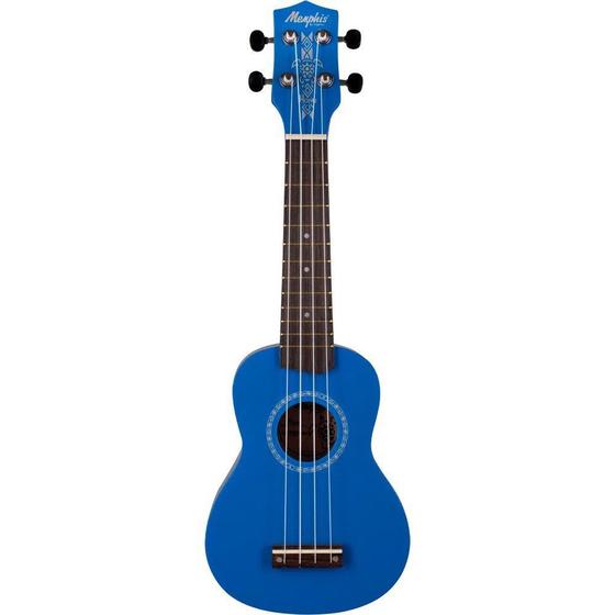 Imagem de Ukulele Soprano Memphis Tagima Honu Acustico Azul RBL